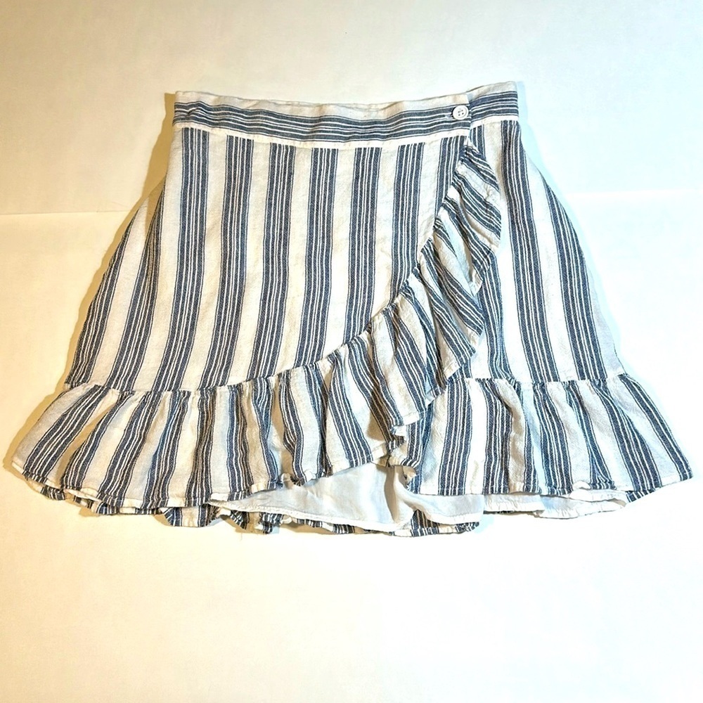Rails ruffle wrap striped skirt Ruby Stanton sz S